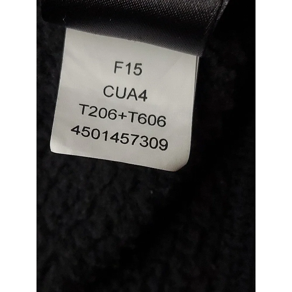 North Face Fleece Pullover Mens Medium Black 1/4 Zip Logo Outdoor Mock Neck